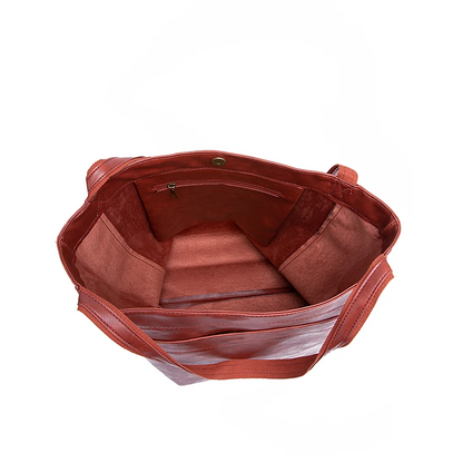 Retro Faux Leather Large Capacity Tote Bag