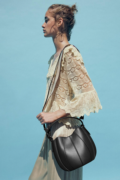 Designer Style Leather Women’s Fashion Bucket Bag