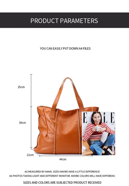 Women’s Casual Leather Shoulder Bag  Classic Luxury Handbag