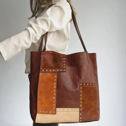 Chic Brown Women’s Luxury Leather Tote Shoulder Bag