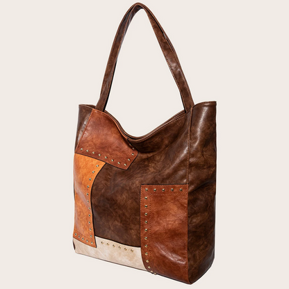 Chic Brown Women’s Luxury Leather Tote Shoulder Bag