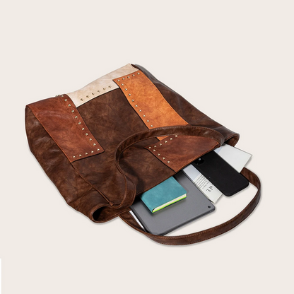 Chic Brown Women’s Luxury Leather Tote Shoulder Bag