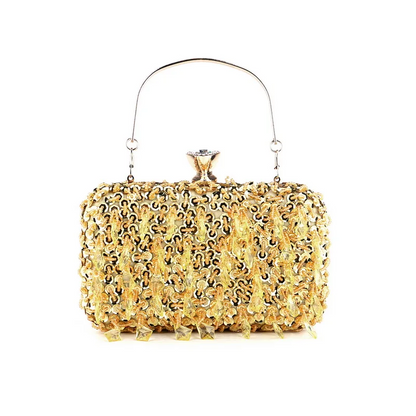 Elegant Beaded Diamond Clutch Purse  Women’s Evening Handbag
