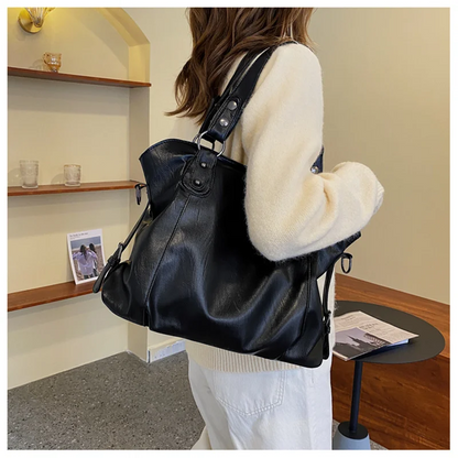 Women’s Leather Crossbody Tote Bag