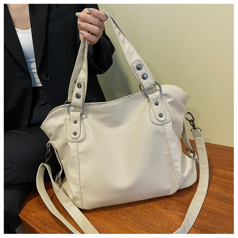 Women’s Leather Crossbody Tote Bag