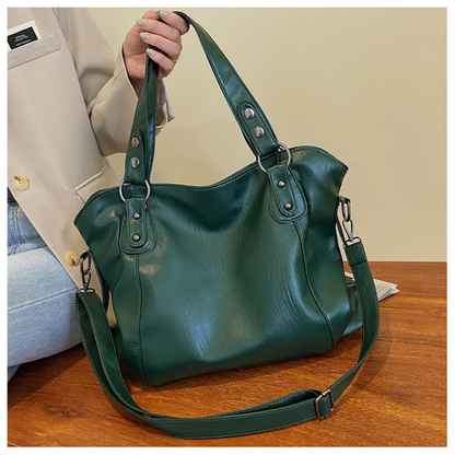 Women’s Leather Crossbody Tote Bag