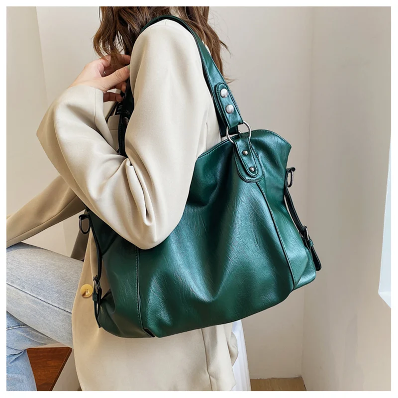 Women’s Leather Crossbody Tote Bag