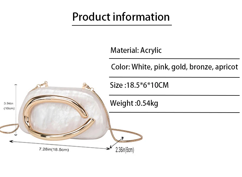 Metallic Gold Evening Clutch Evening Bag