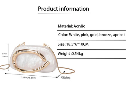 Metallic Gold Evening Clutch Evening Bag