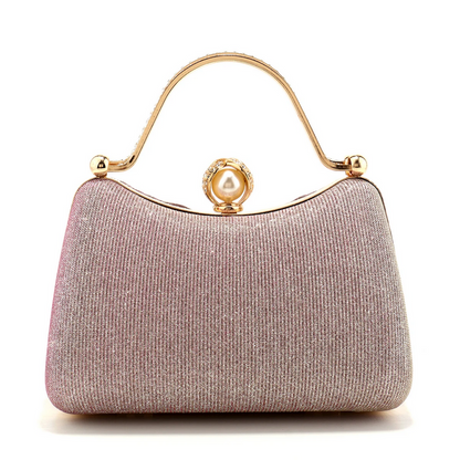 Stylish Pink Bow Design Women’s Elegant  Clutch Evening Bag