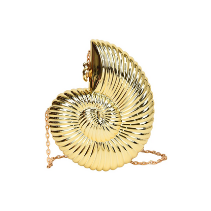 Gold Conch Shell Clutch for Women