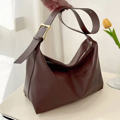 Vintage Pillow Design PU Leather Boston Bag Women’s Handbag