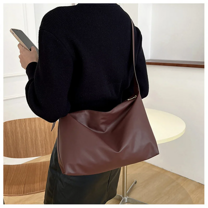 Vintage Pillow Design PU Leather Boston Bag Women’s Handbag