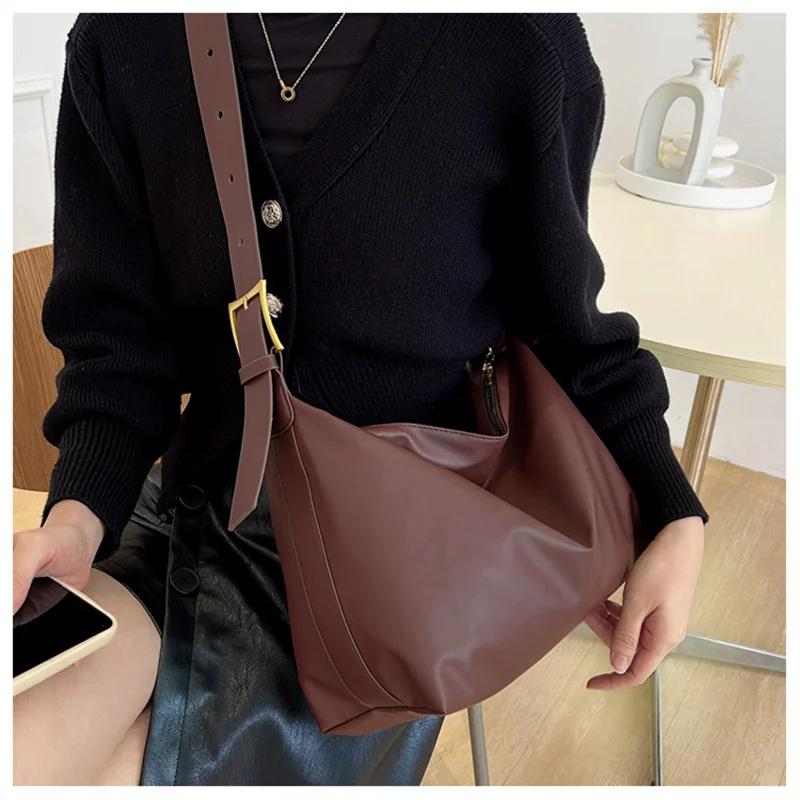 Vintage Pillow Design PU Leather Boston Bag Women’s Handbag