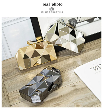Fashion Geometric Crossbody Bag Mini Clutch Purse for Weddings & Parties