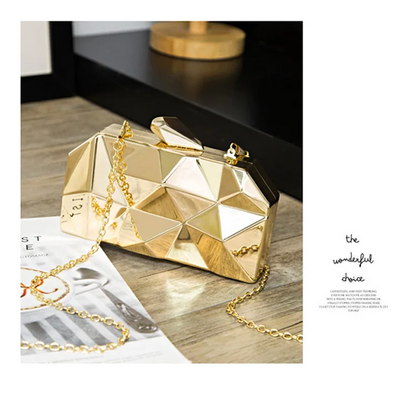 Fashion Geometric Crossbody Bag Mini Clutch Purse for Weddings & Parties