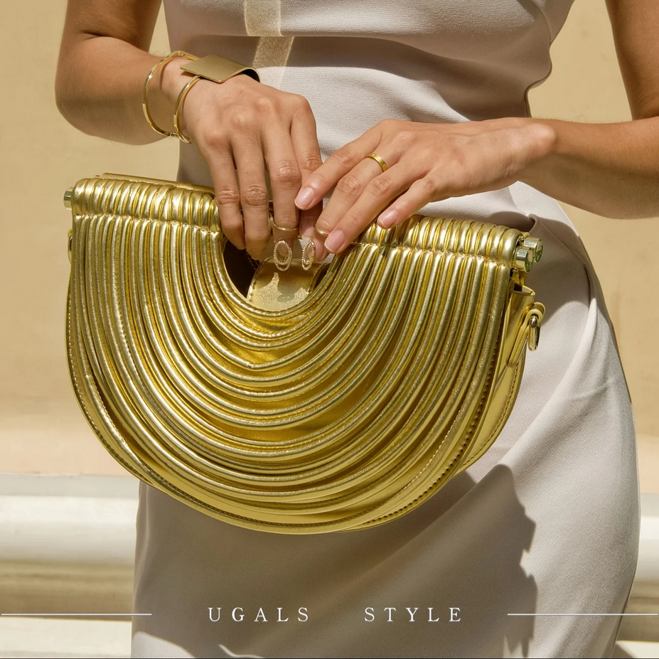 Women’s Luxury Gold and Silver Evening Bag