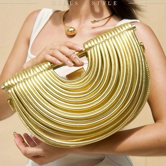 Women’s Luxury Gold and Silver Evening Bag
