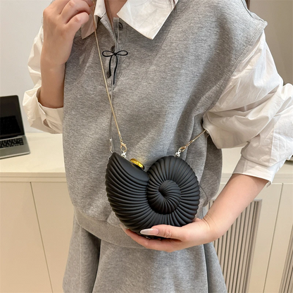 High-End Conch Shape Clutch Shoulder Bag for Parties
