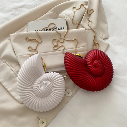High-End Conch Shape Clutch Shoulder Bag for Parties