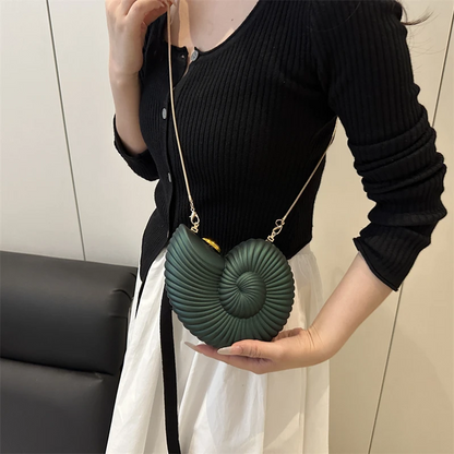 High-End Conch Shape Clutch Shoulder Bag for Parties