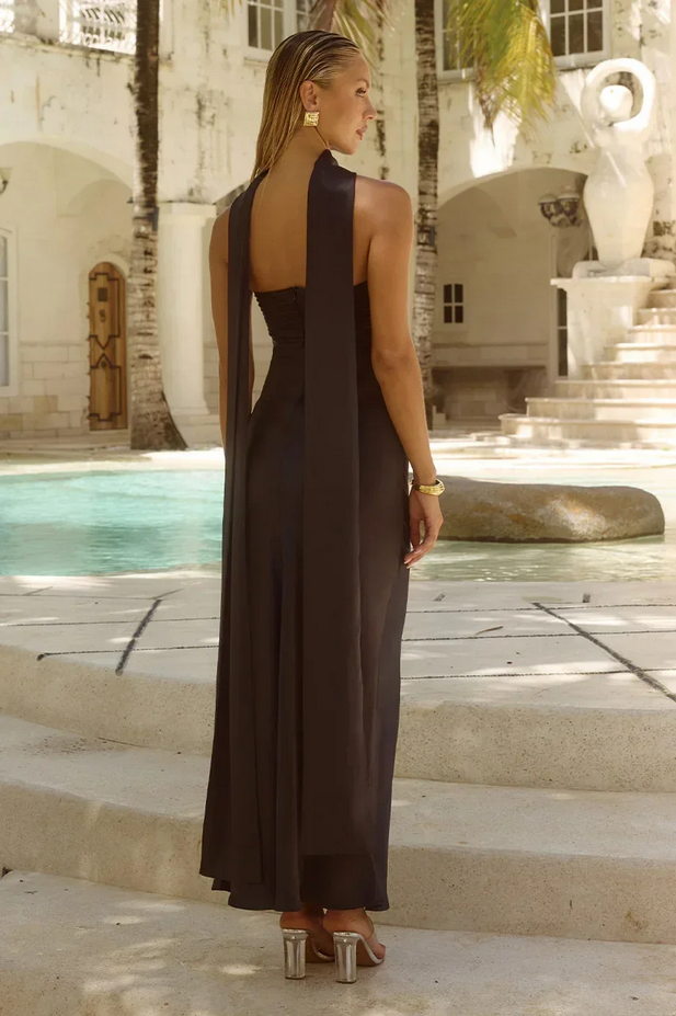 Strapless Satin Bodycon Dress Chic Summer Cocktail Party Wear
