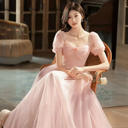 Luxurious Pink Evening Dress Elegant Women’s Formal Gown