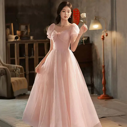 Luxurious Pink Evening Dress Elegant Women’s Formal Gown