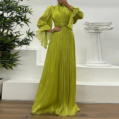 Women’s High Waist Casual Flare Sleeve Dress