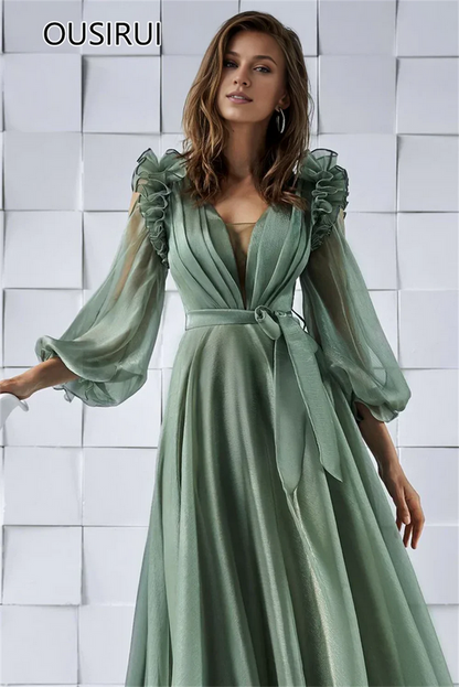 Luxury Bespoke Evening Dress Women’s Chiffon Long Formal Gown