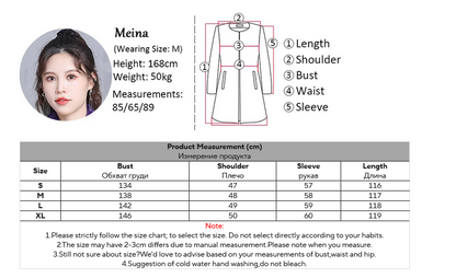 Autumn Winter Long Black Quilted Leather Coat for Women