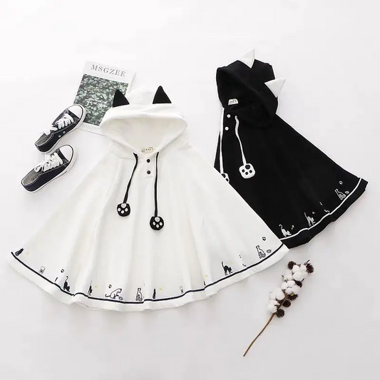 Cute Cat Ear Hooded Jacket Oversized Kawaii Y2K Coat