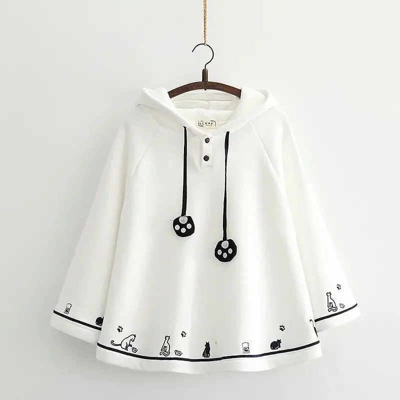 Cute Cat Ear Hooded Jacket Oversized Kawaii Y2K Coat