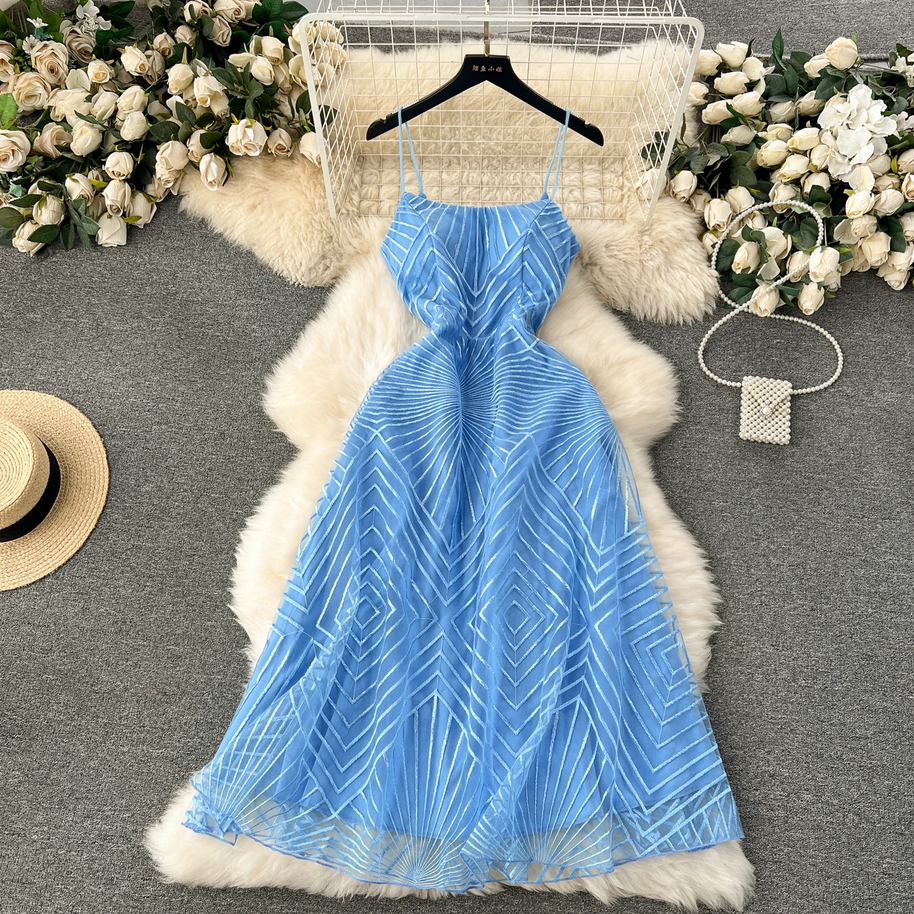 Women’s Sleeveless Chic Spaghetti Strap Dress