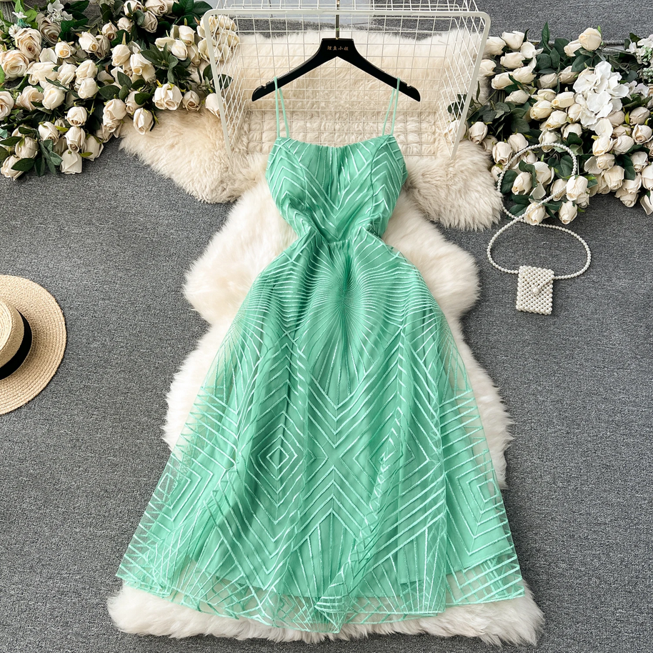 Women’s Sleeveless Chic Spaghetti Strap Dress