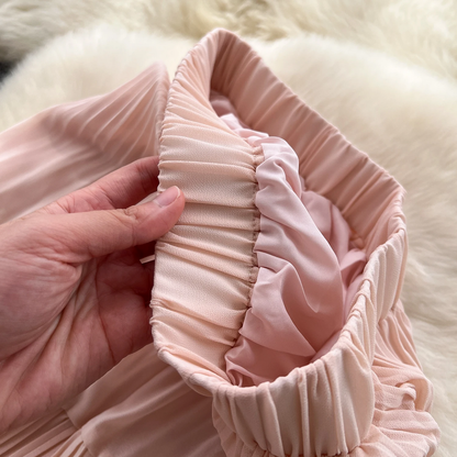 Flowy Sweet Elastic High Waist Skirt