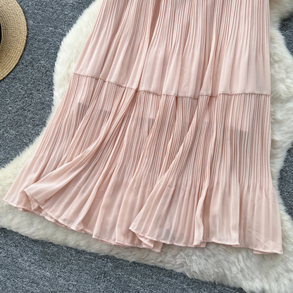 Flowy Sweet Elastic High Waist Skirt