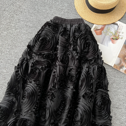 French Chic Women’s Elegant Long High Waist Skirt