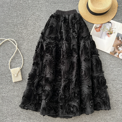 French Chic Women’s Elegant Long High Waist Skirt