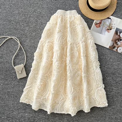 French Chic Women’s Elegant Long High Waist Skirt