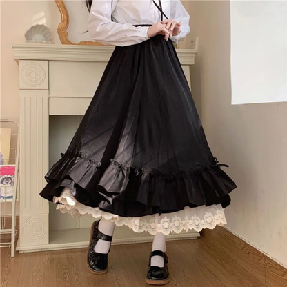 High Waist Pleated Skirt