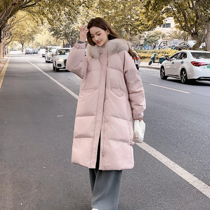 Winter Long Hooded Parka Jacket for Women