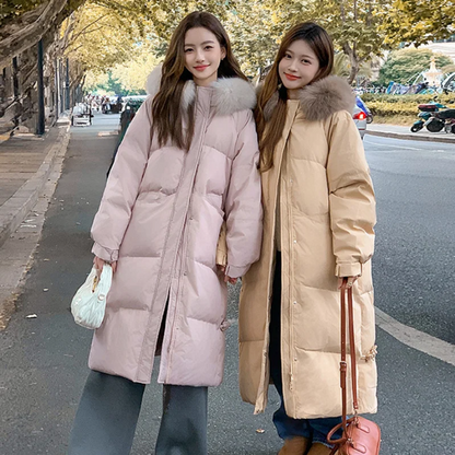 Winter Long Hooded Parka Jacket for Women