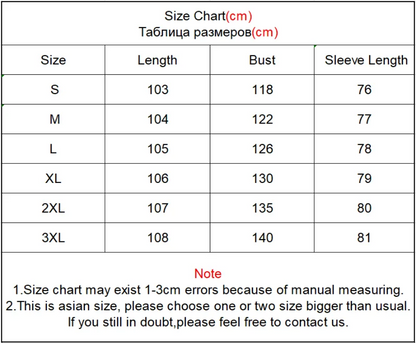 Korean Winter Thick Warm Parka Coat