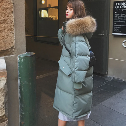 Korean Winter Thick Warm Parka Coat