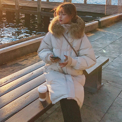 Korean Winter Thick Warm Parka Coat