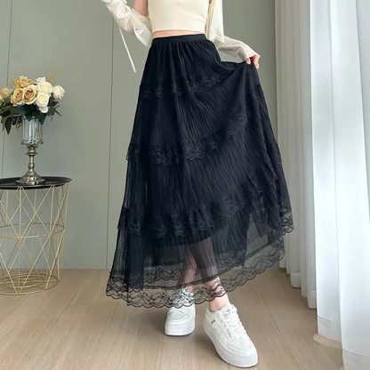 Chic Retro Style High Waist Skirt