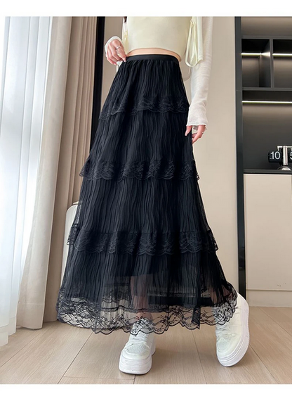 Chic Retro Style High Waist Skirt