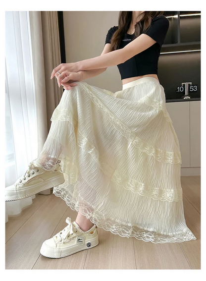Chic Retro Style High Waist Skirt