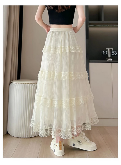 Chic Retro Style High Waist Skirt